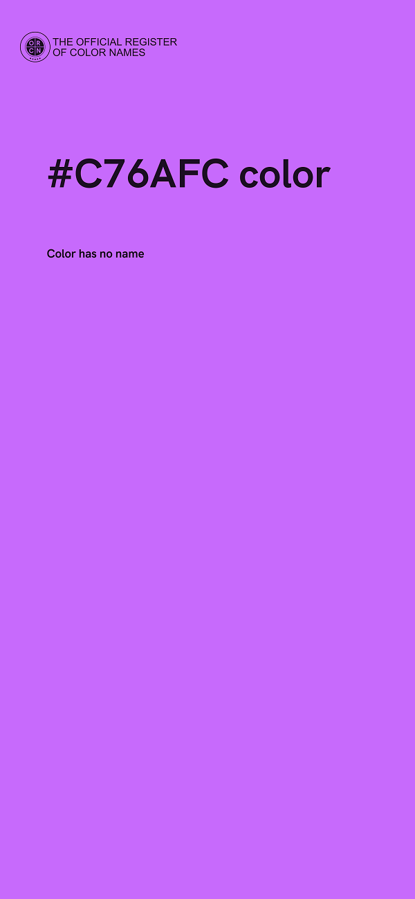 #C76AFC color image