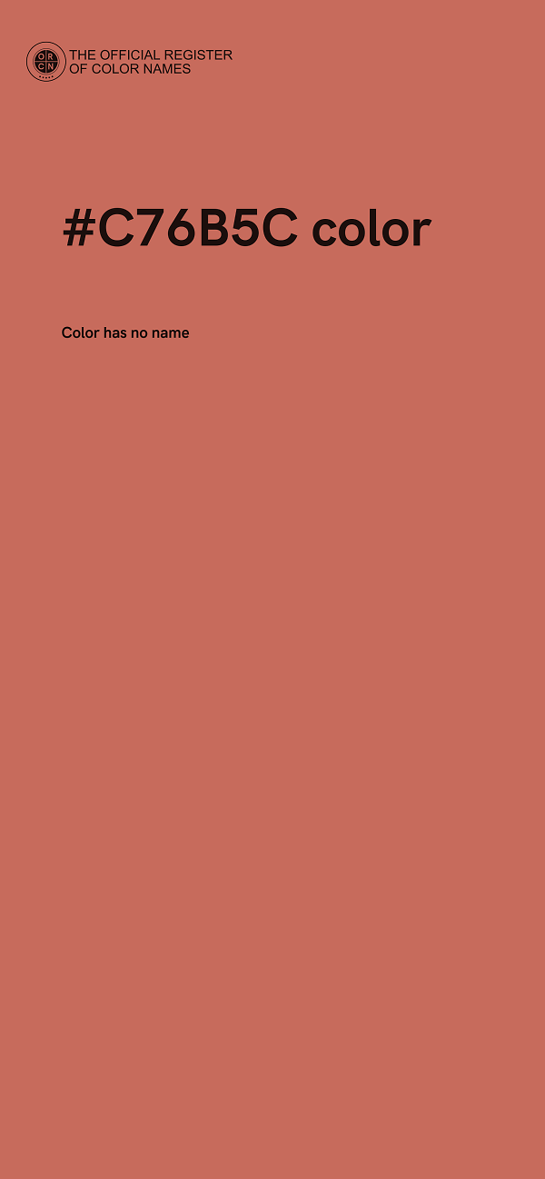 #C76B5C color image