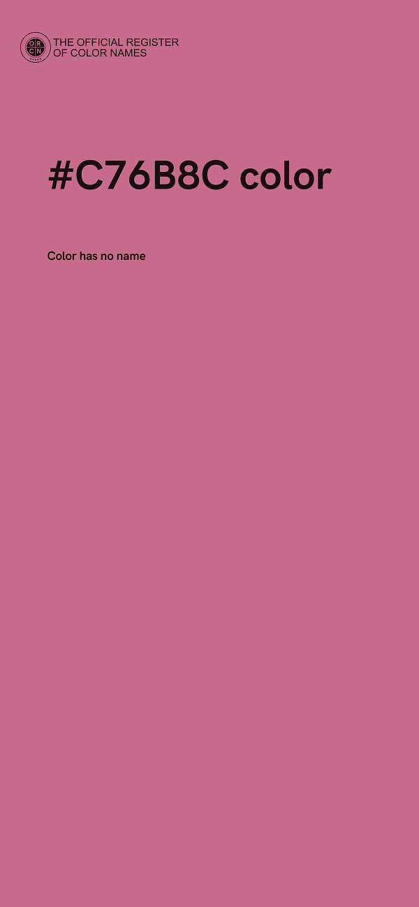 #C76B8C color image