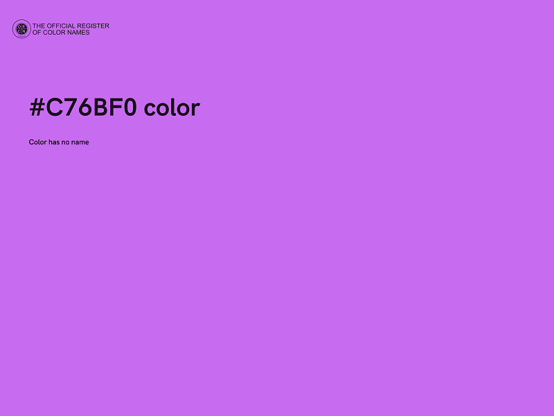 #C76BF0 color image