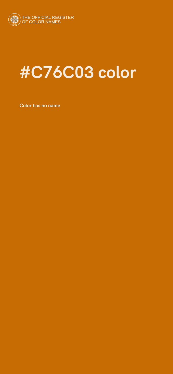 #C76C03 color image