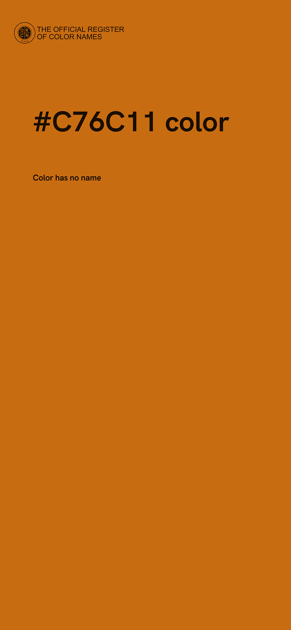 #C76C11 color image