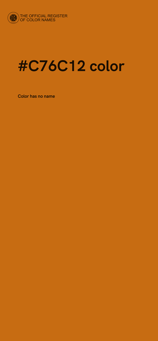 #C76C12 color image
