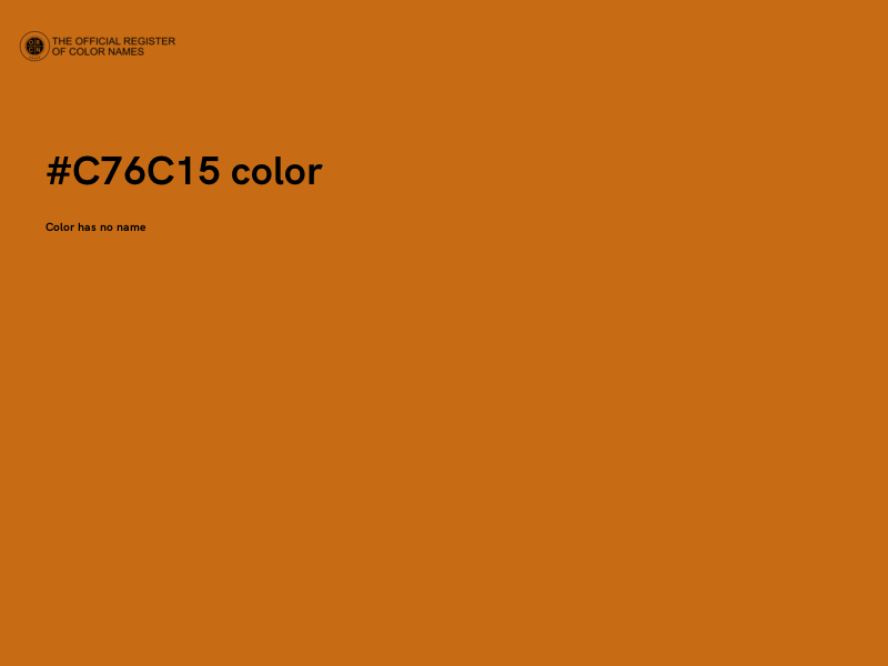 #C76C15 color image