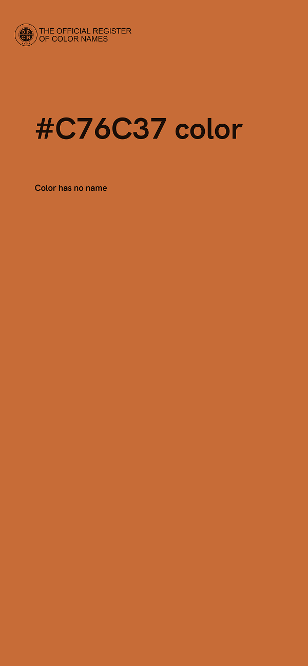 #C76C37 color image