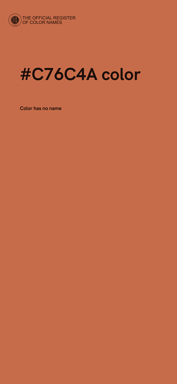 #C76C4A color image