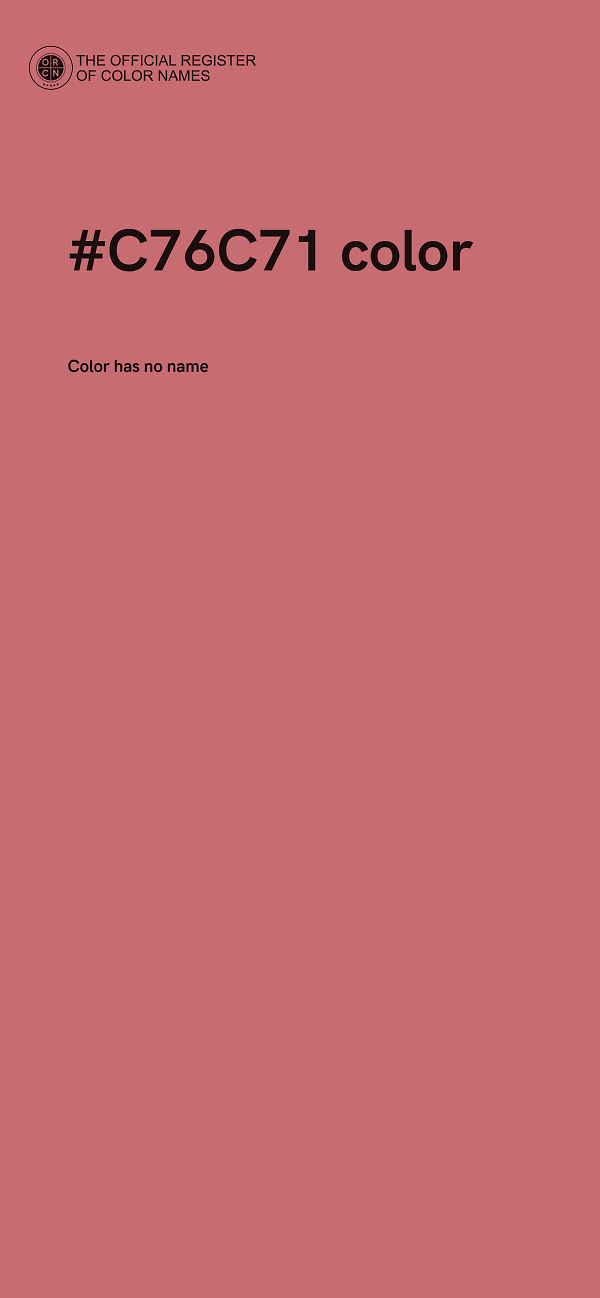 #C76C71 color image