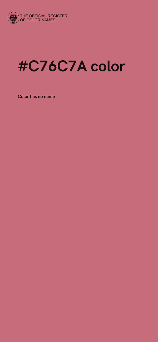 #C76C7A color image