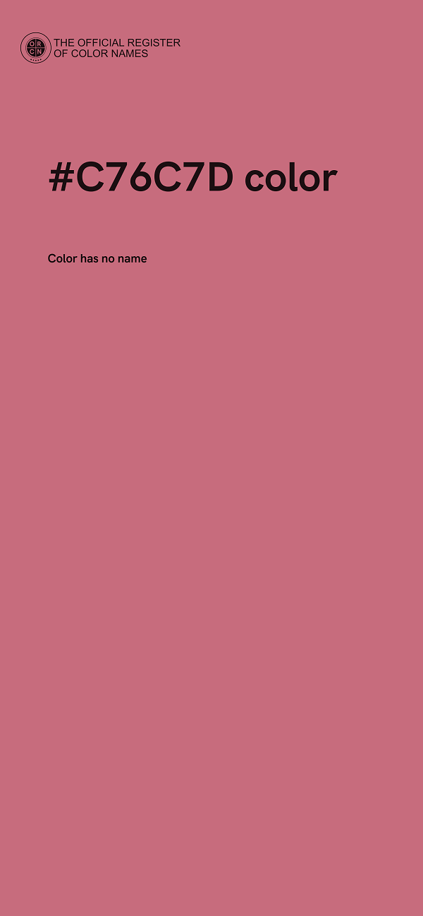 #C76C7D color image