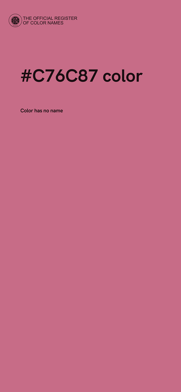 #C76C87 color image
