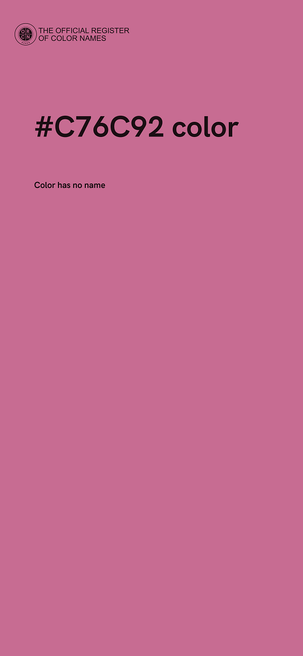 #C76C92 color image