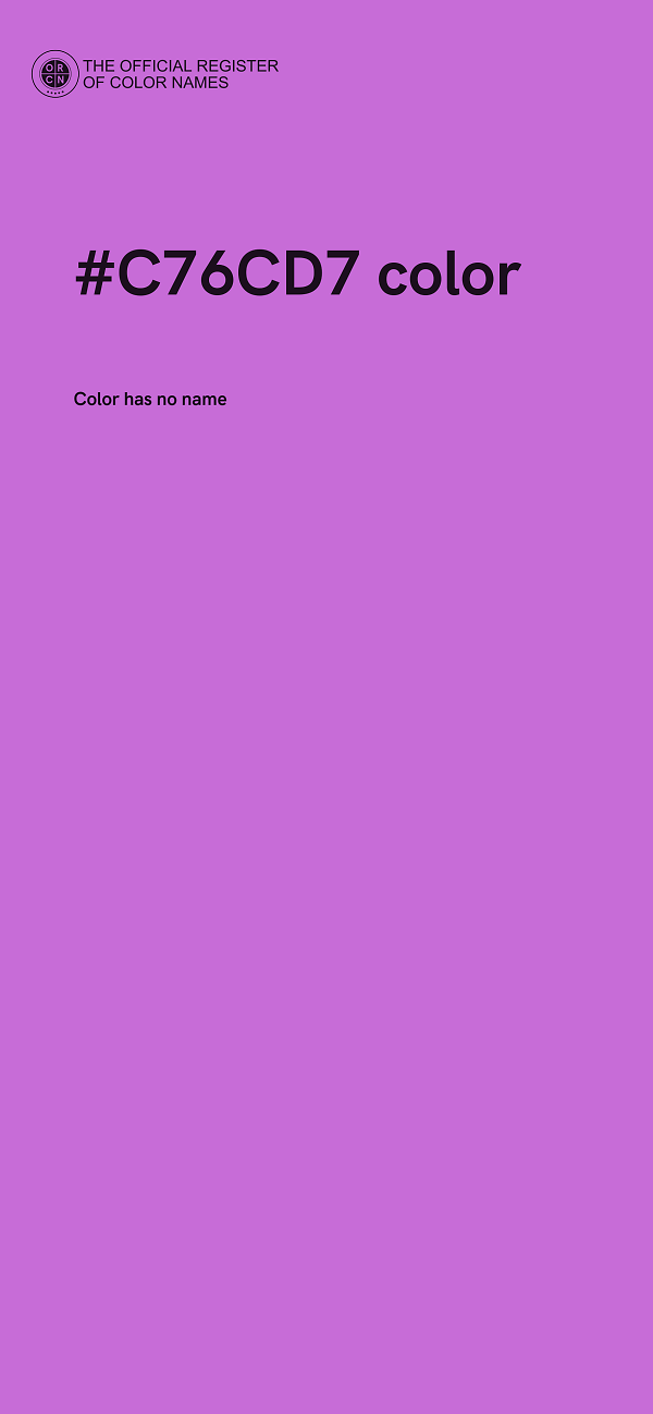#C76CD7 color image
