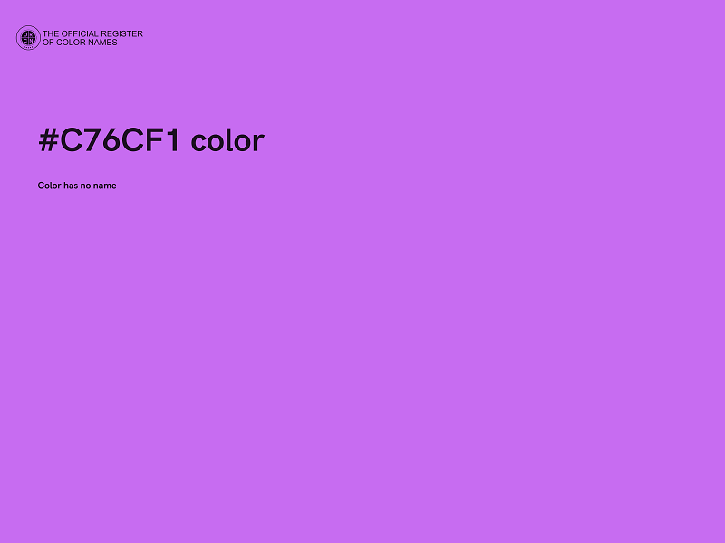 #C76CF1 color image