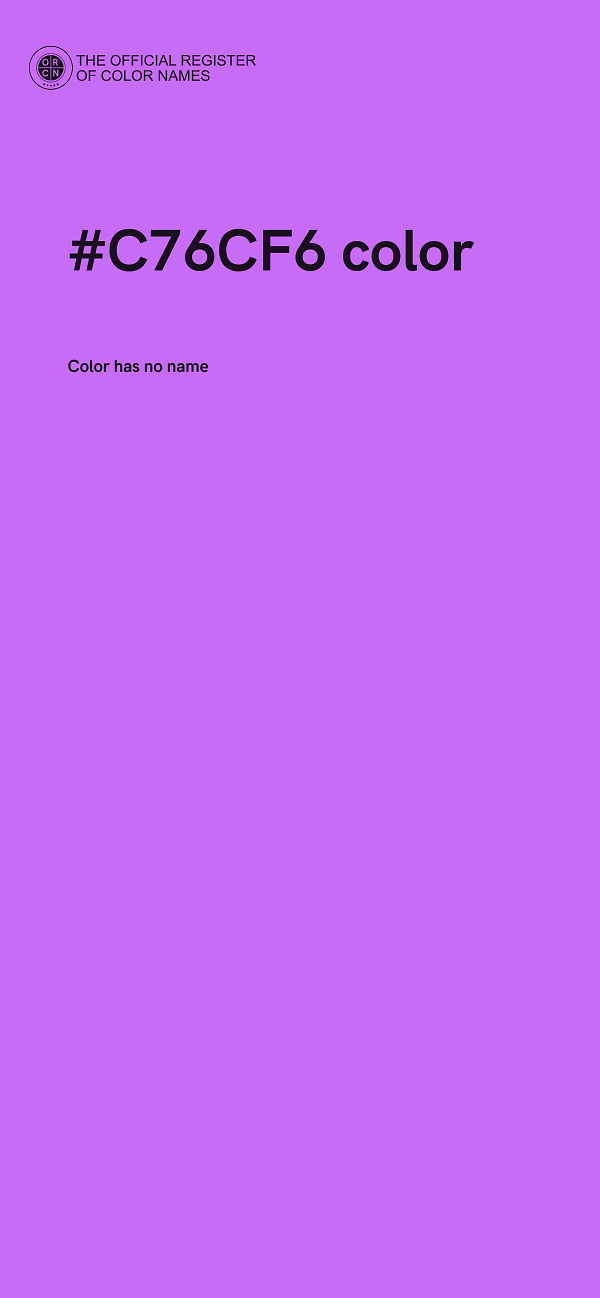 #C76CF6 color image