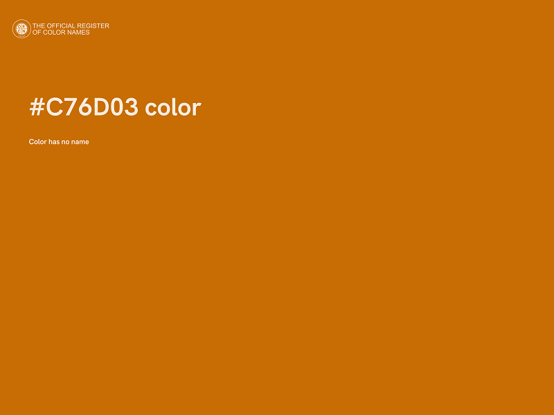 #C76D03 color image