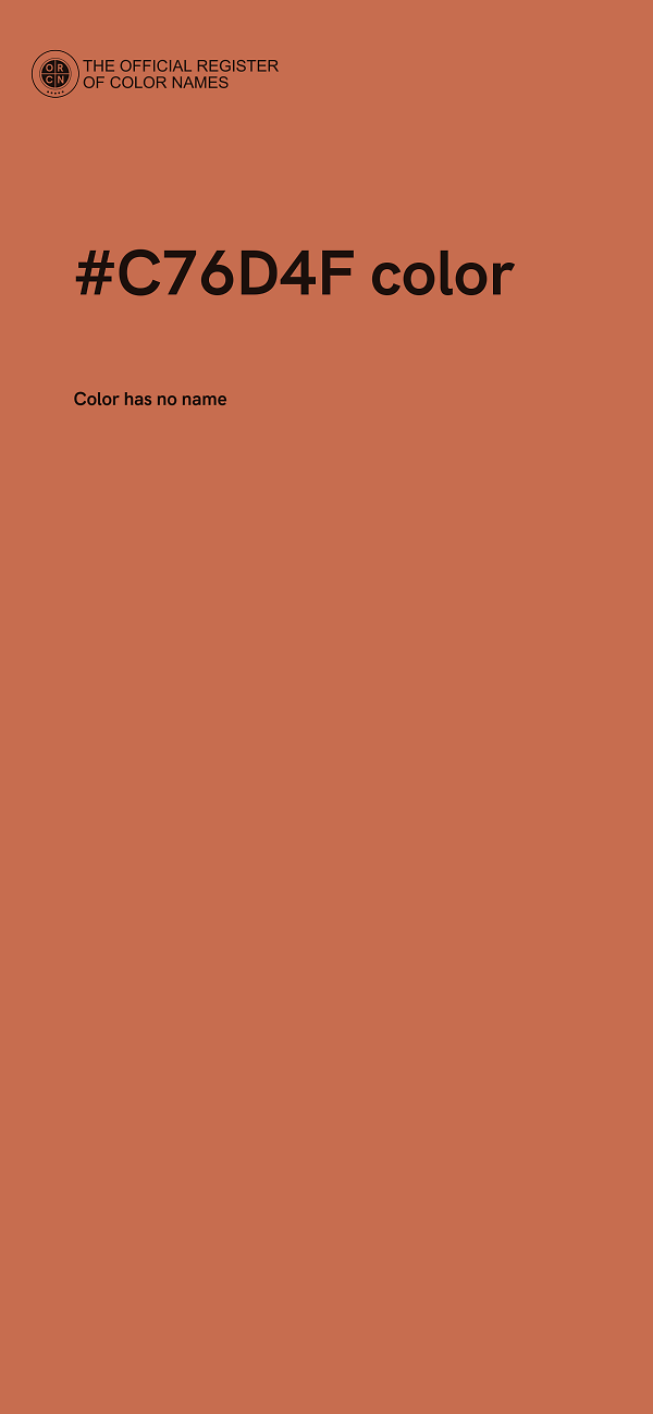 #C76D4F color image