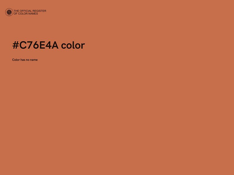 #C76E4A color image