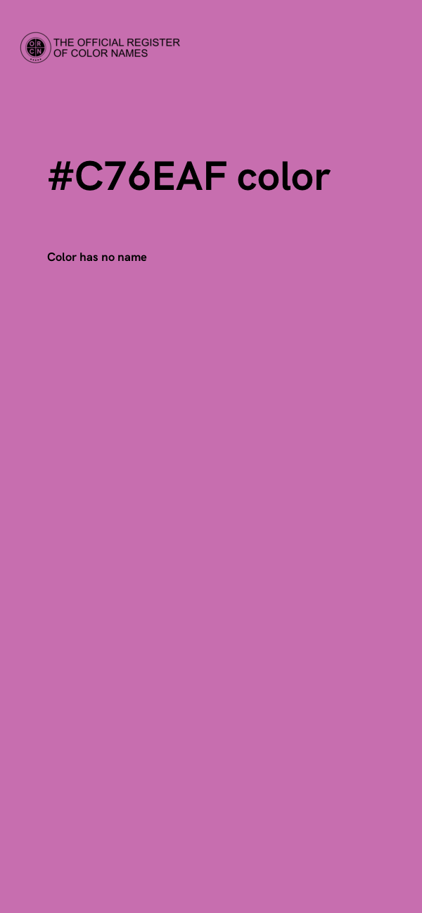 #C76EAF color image