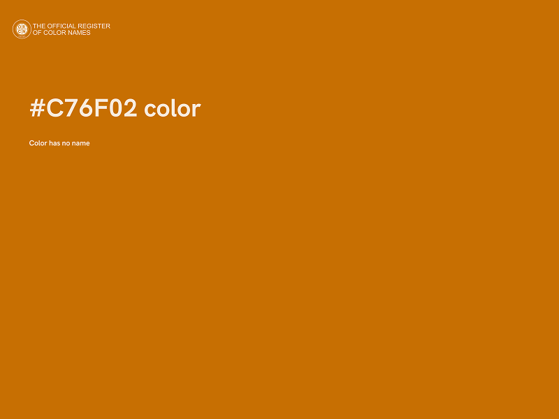 #C76F02 color image