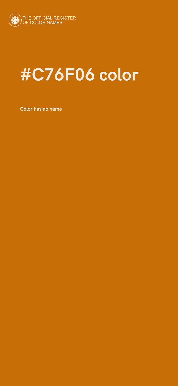#C76F06 color image