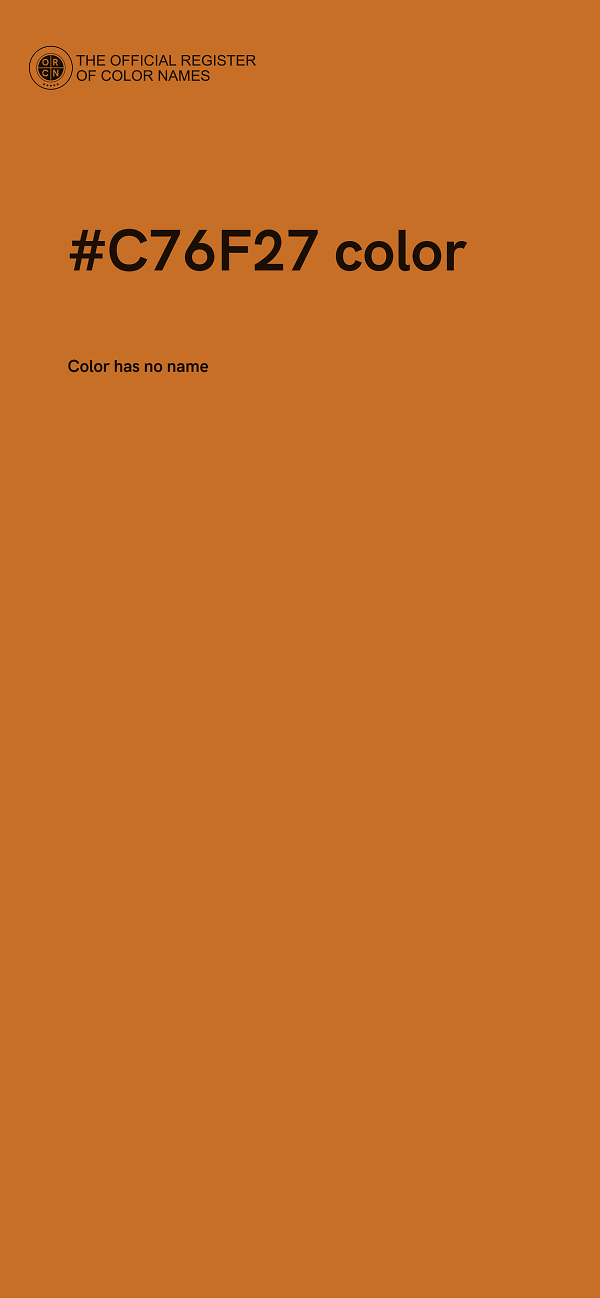 #C76F27 color image