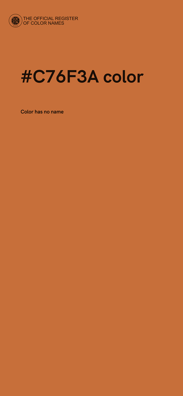 #C76F3A color image