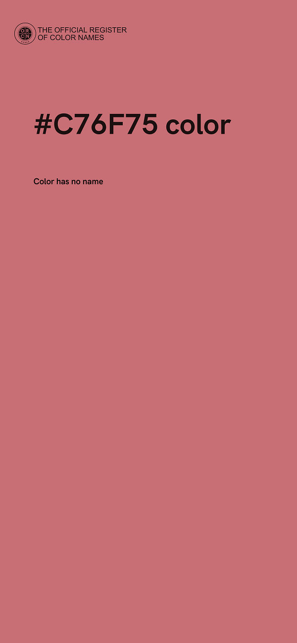 #C76F75 color image