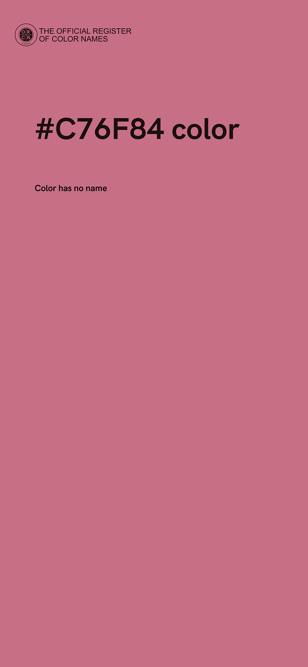 #C76F84 color image