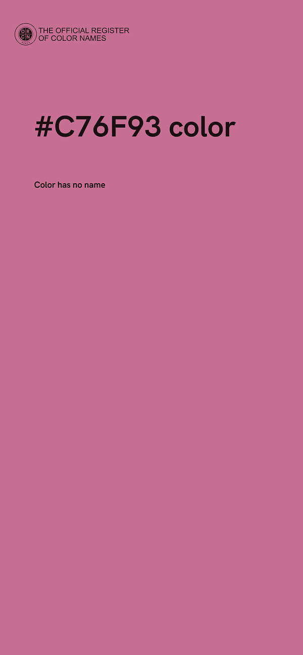 #C76F93 color image