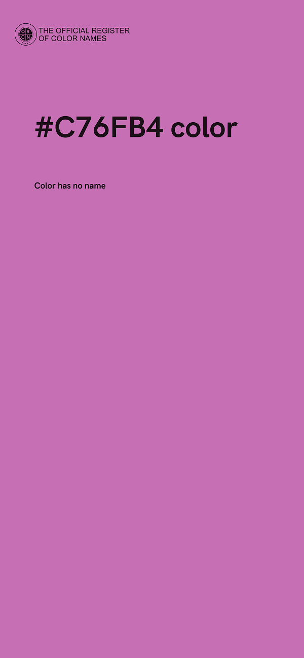 #C76FB4 color image