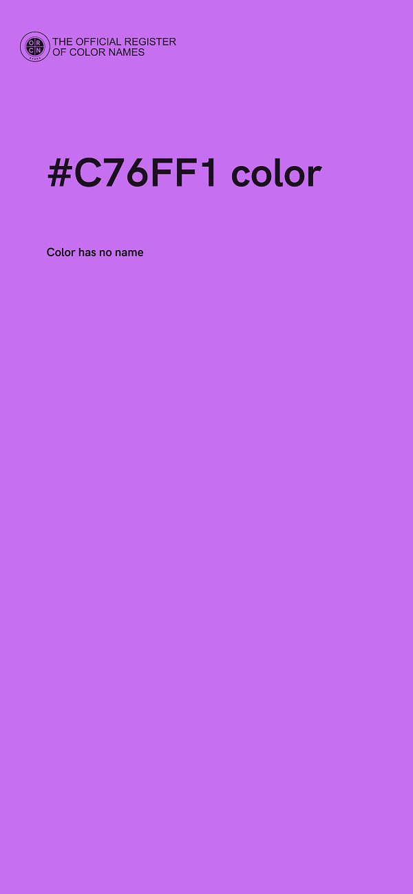 #C76FF1 color image