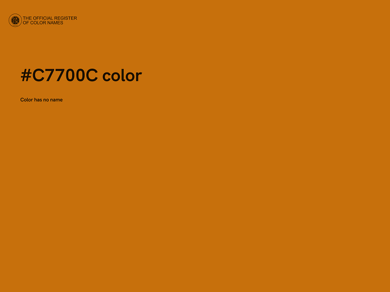 #C7700C color image