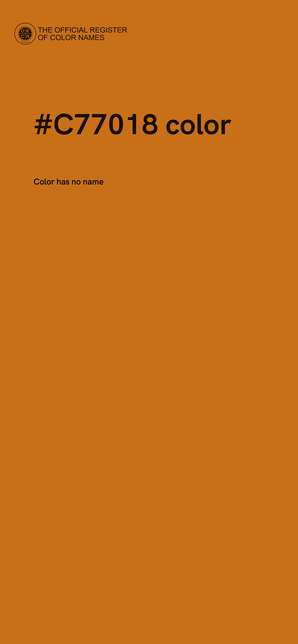 #C77018 color image