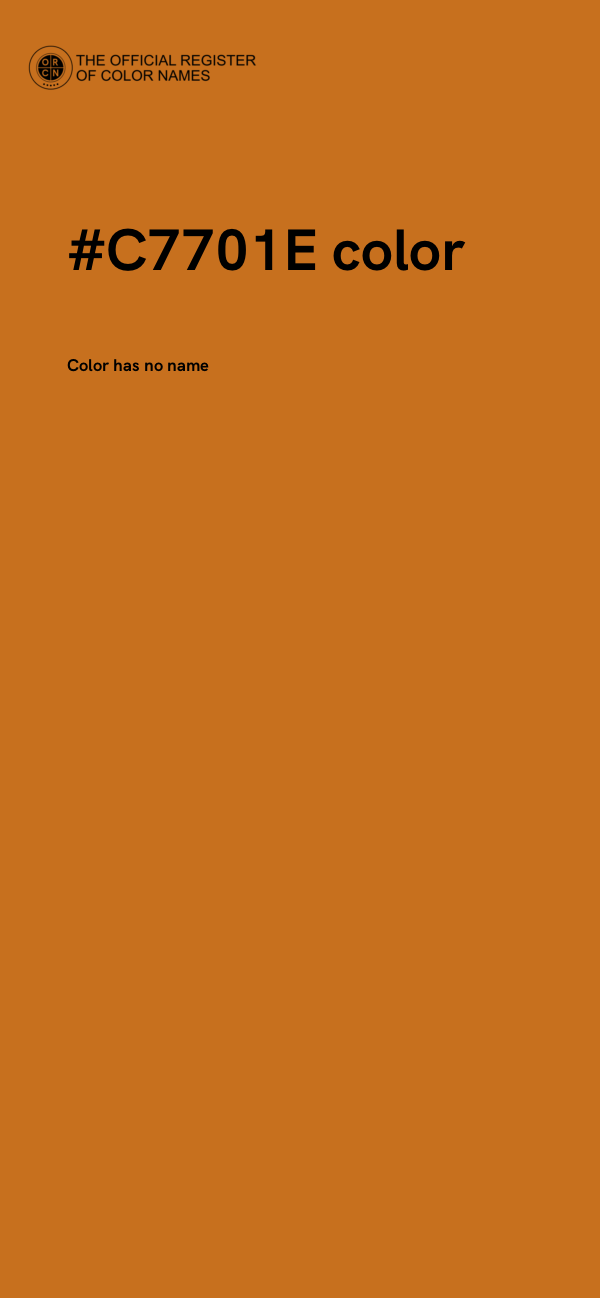 #C7701E color image