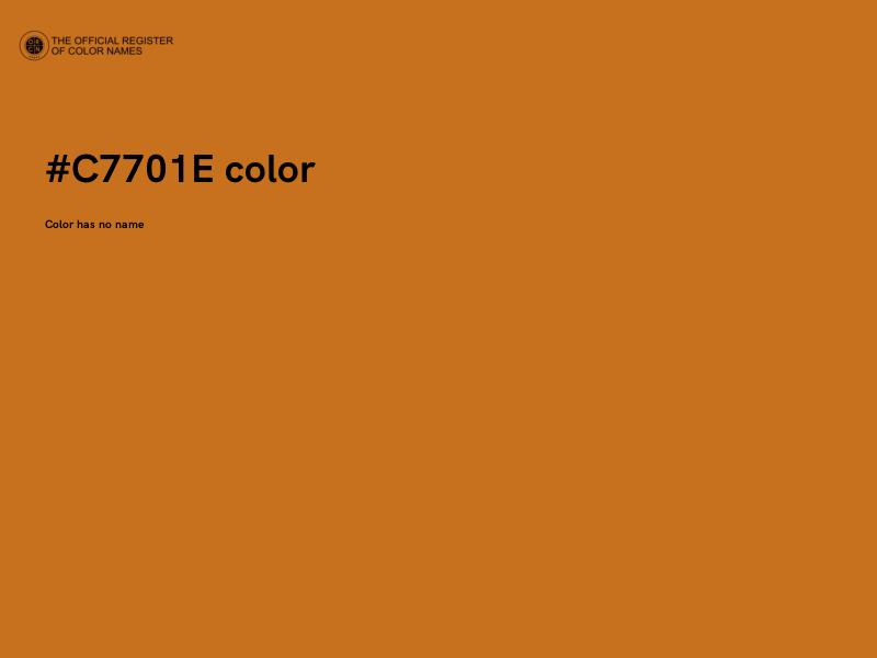 #C7701E color image