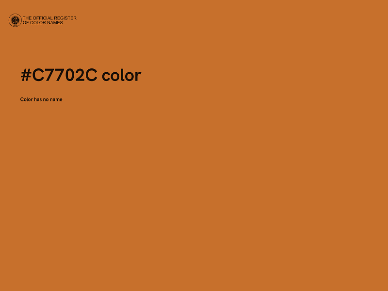 #C7702C color image