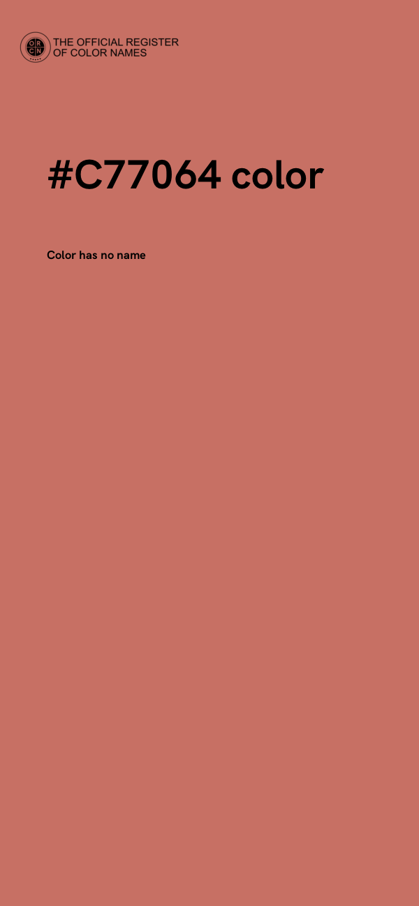 #C77064 color image