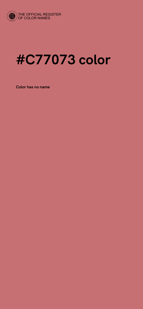 #C77073 color image