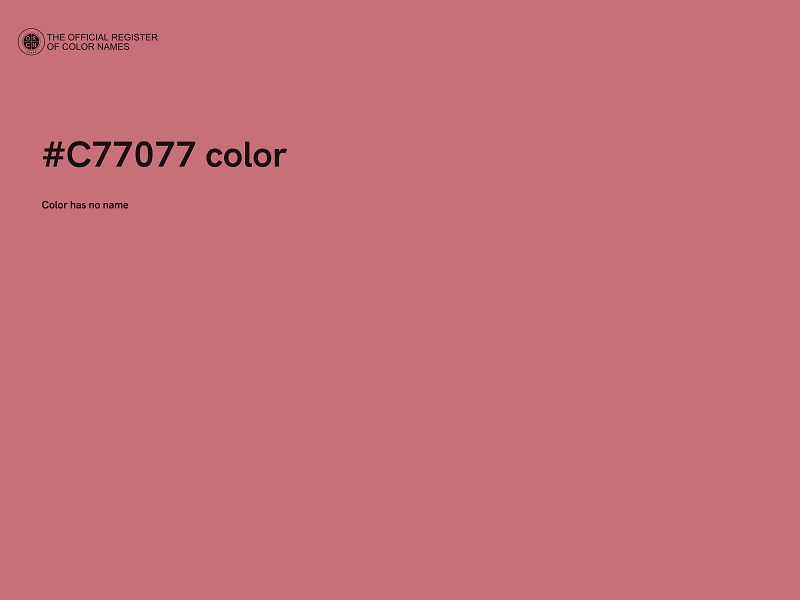 #C77077 color image