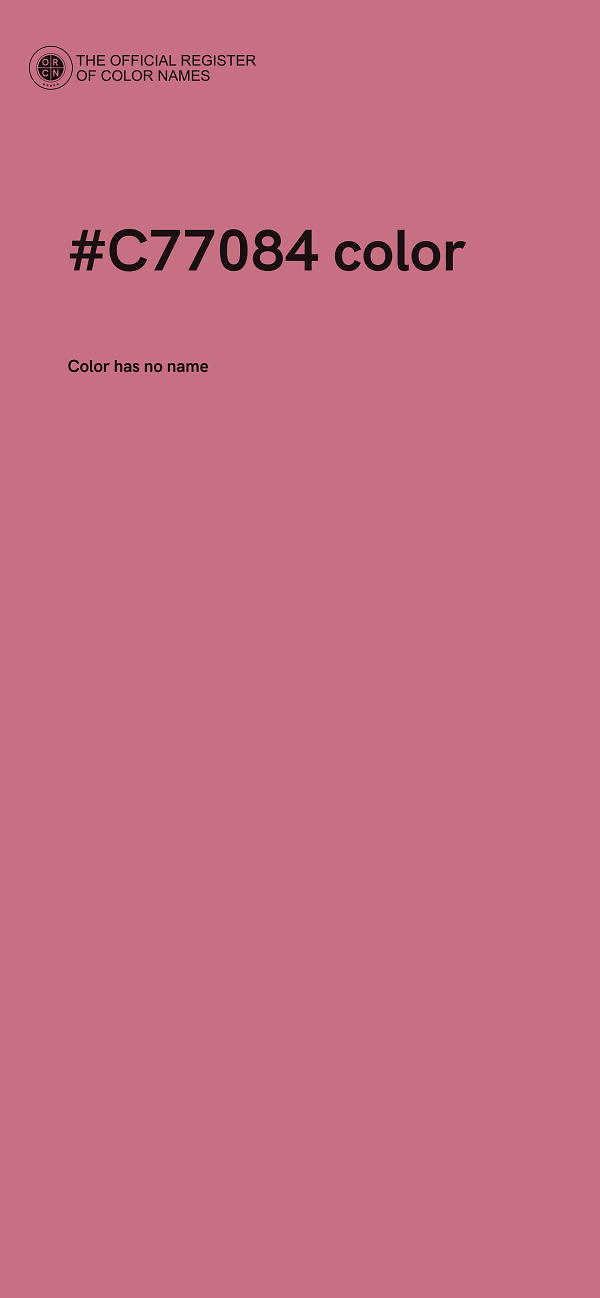 #C77084 color image