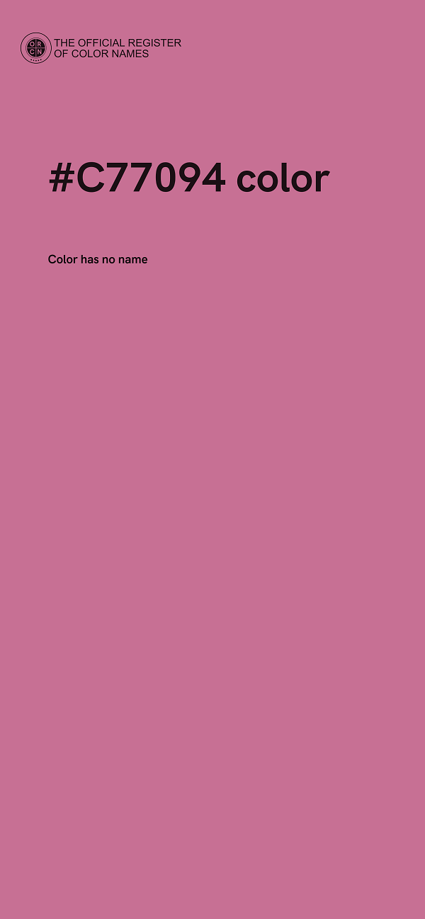 #C77094 color image