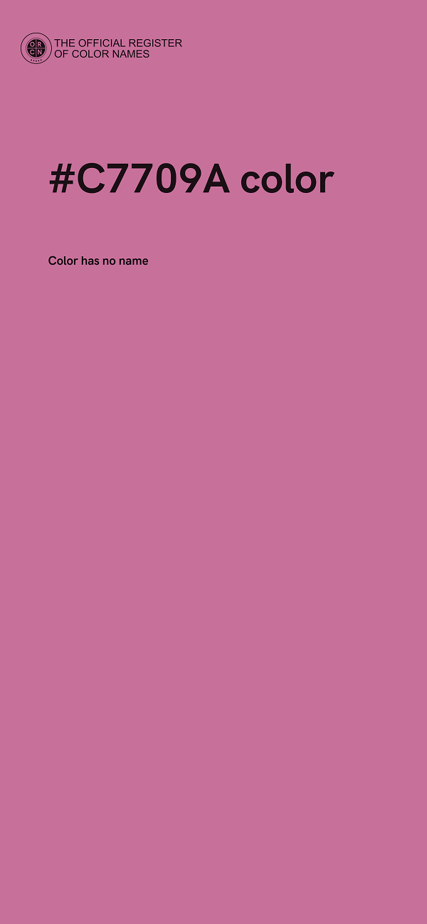 #C7709A color image