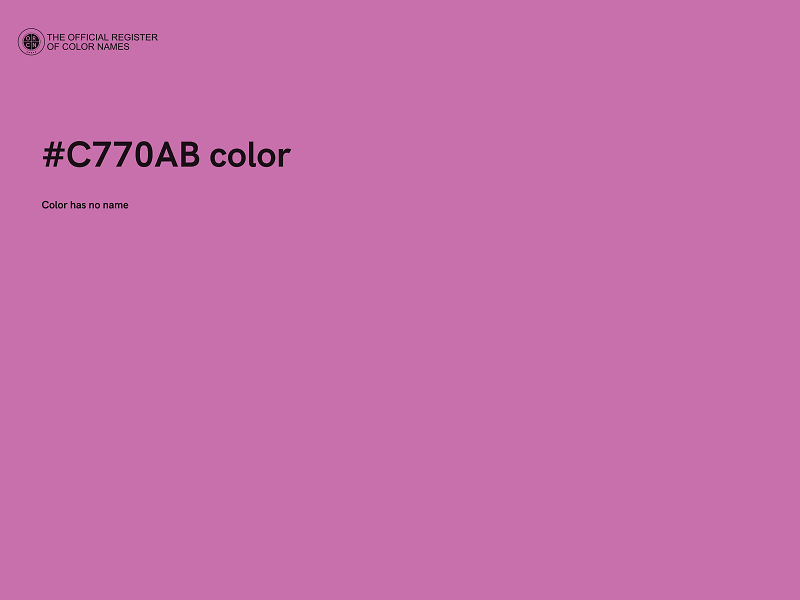#C770AB color image