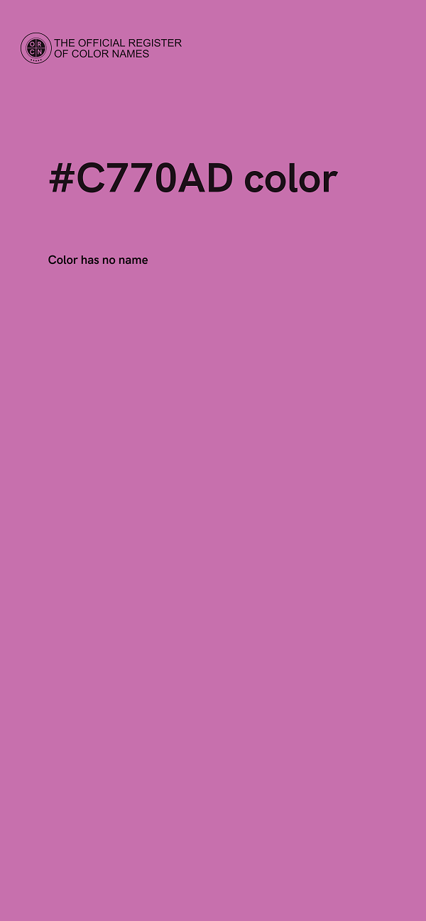#C770AD color image