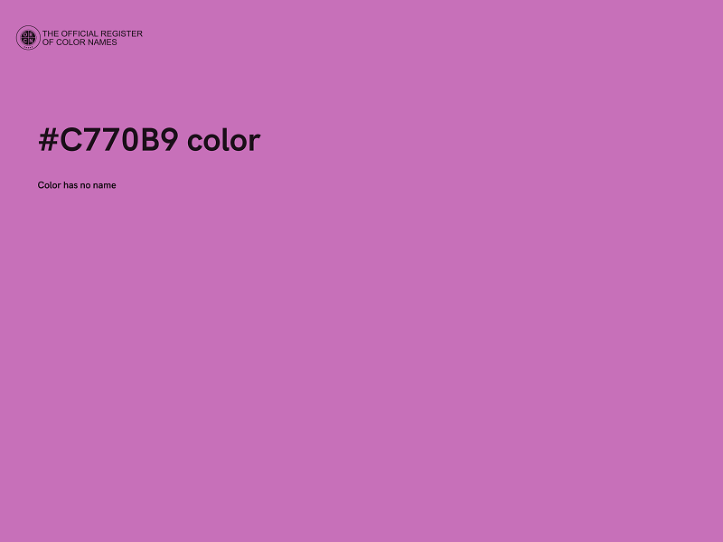 #C770B9 color image