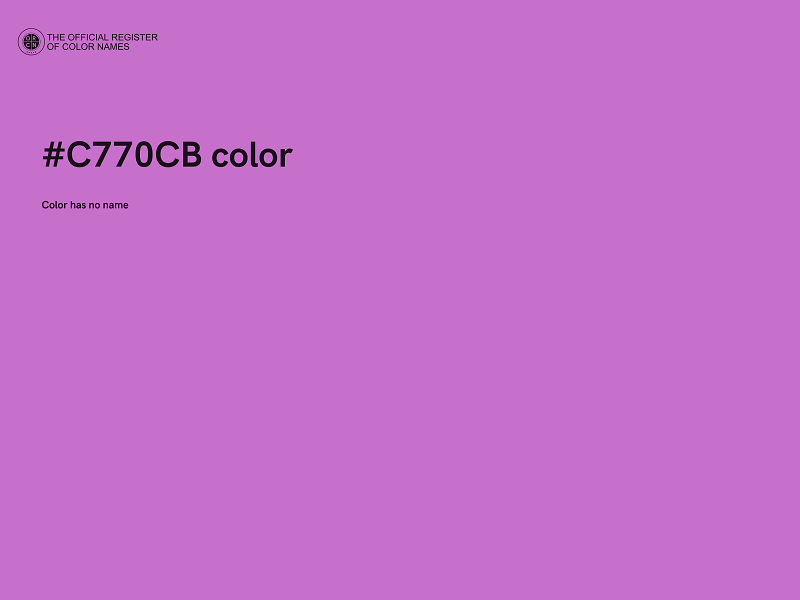 #C770CB color image