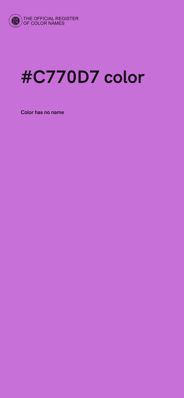 #C770D7 color image