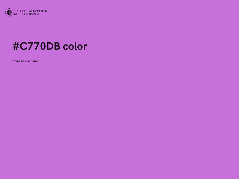 #C770DB color image