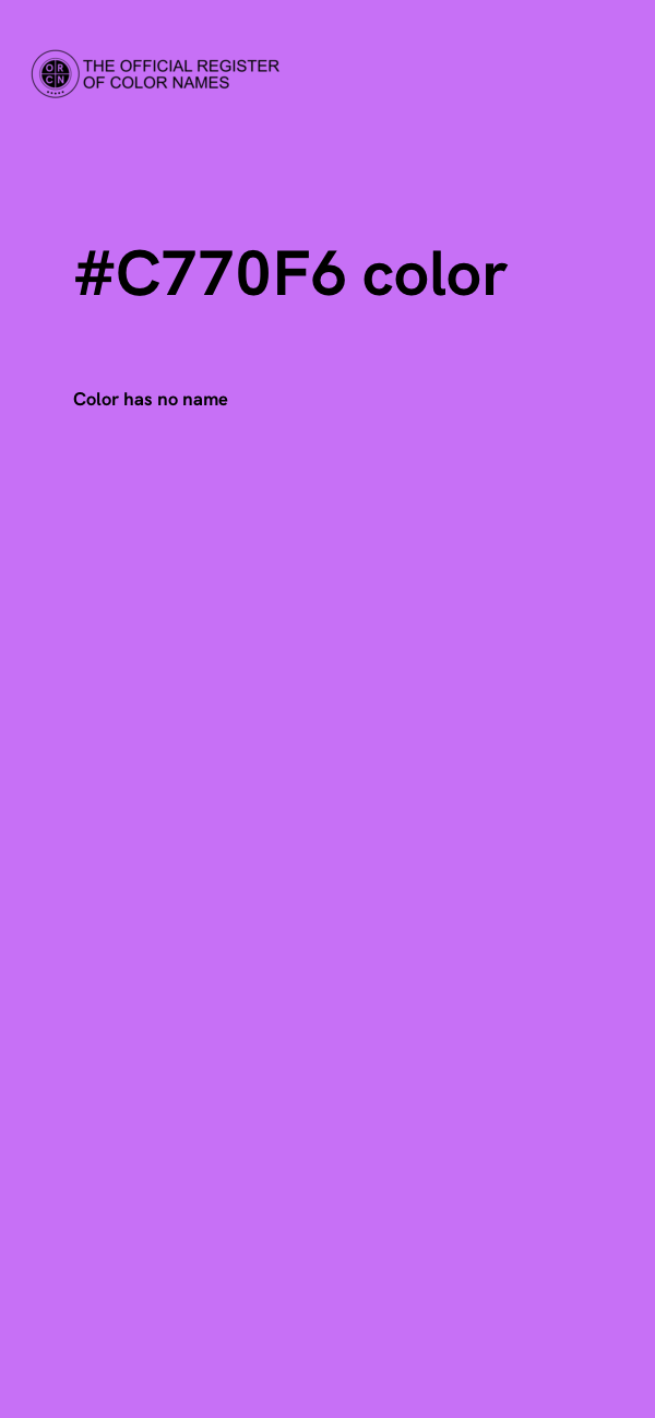#C770F6 color image