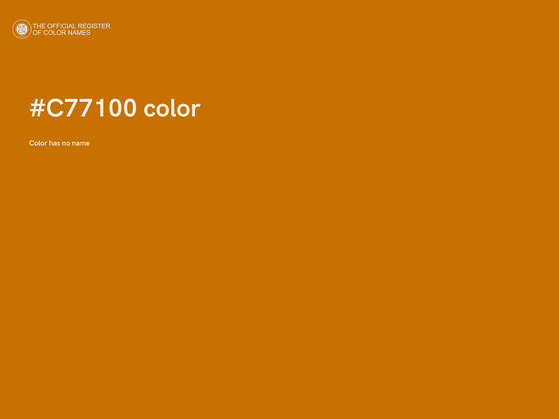 #C77100 color image